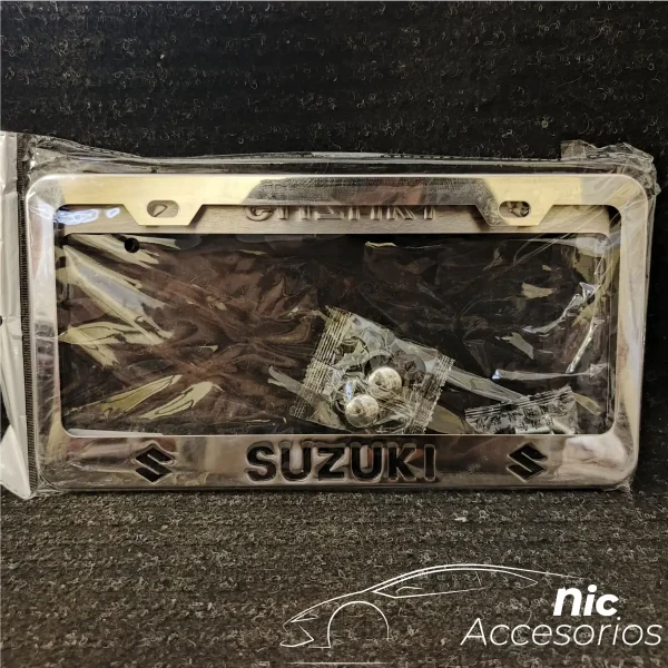 Porta Placa - Suzuki Metal